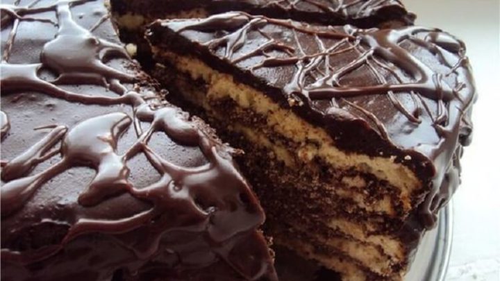 Обалденный торт на кефире «Черный принц».